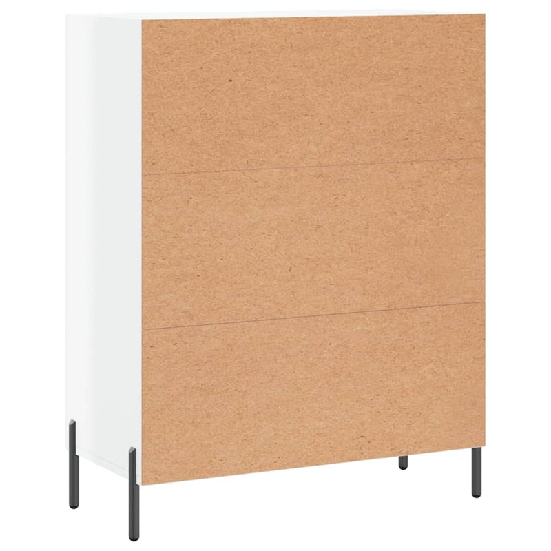 vidaXL magasfényű fehér szerelt fa tálalószekrény 69,5 x 34 x 90 cm
