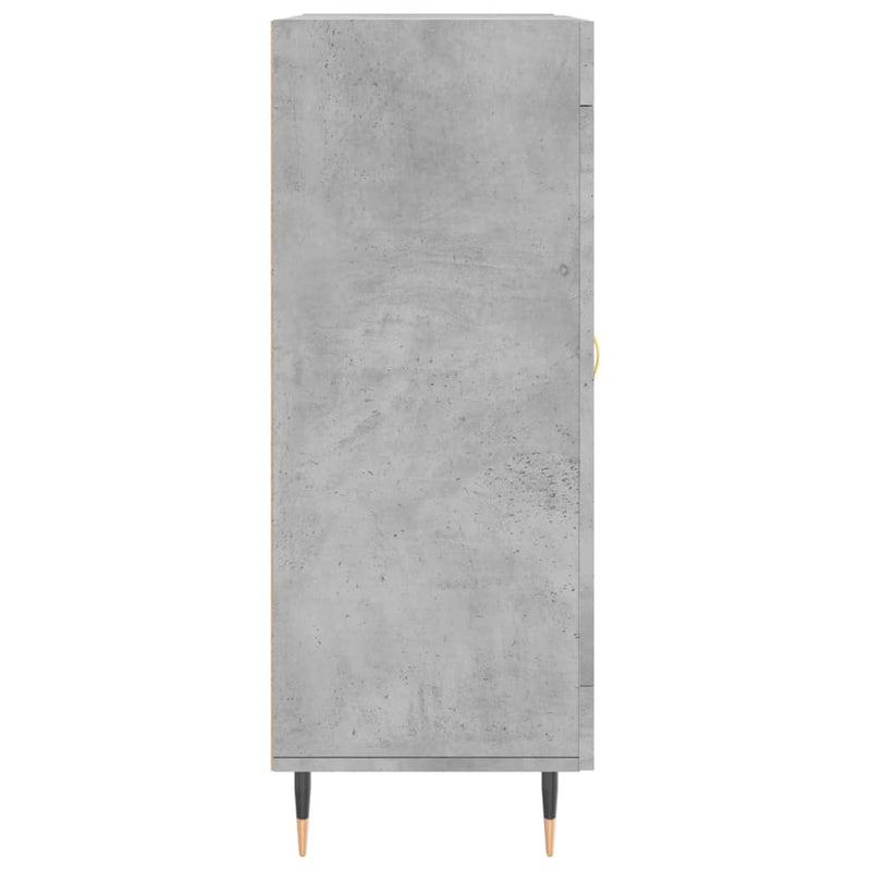 vidaXL betonszürke szerelt fa tálalószekrény 69,5 x 34 x 90 cm