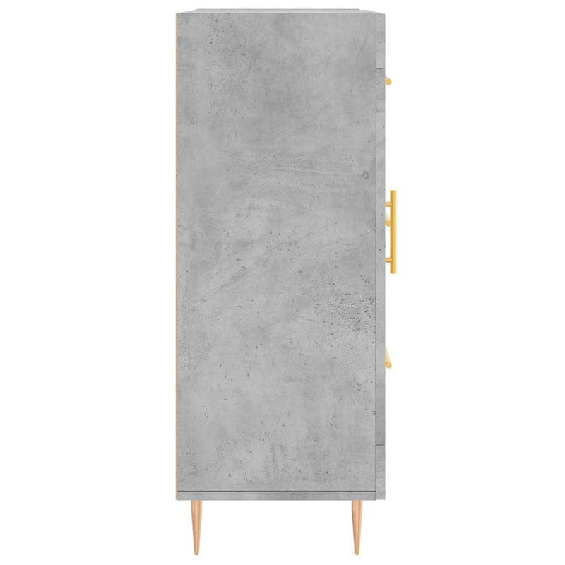 vidaXL betonszürke szerelt fa tálalószekrény 69,5 x 34 x 90 cm