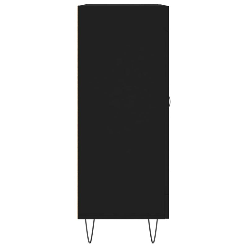 vidaXL fekete szerelt fa tálalószekrény 69,5 x 34 x 90 cm