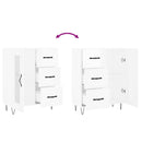 vidaXL magasfényű fehér szerelt fa tálalószekrény 69,5 x 34 x 90 cm