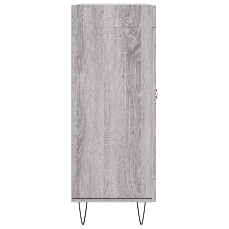 vidaXL szürke sonoma színű szerelt fa tálalószekrény 69,5 x 34 x 90 cm