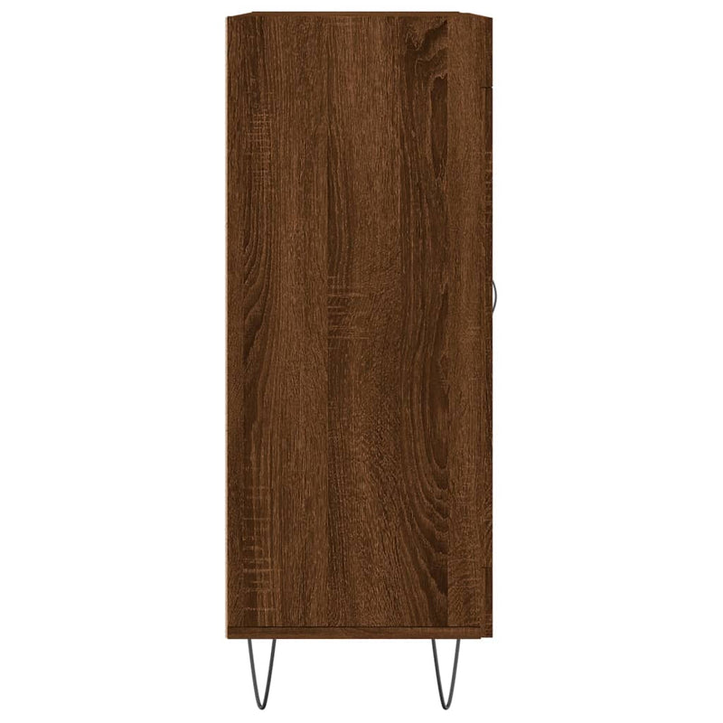 vidaXL barna tölgy színű szerelt fa tálalószekrény 69,5 x 34 x 90 cm
