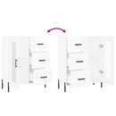 vidaXL magasfényű fehér szerelt fa tálalószekrény 69,5 x 34 x 90 cm