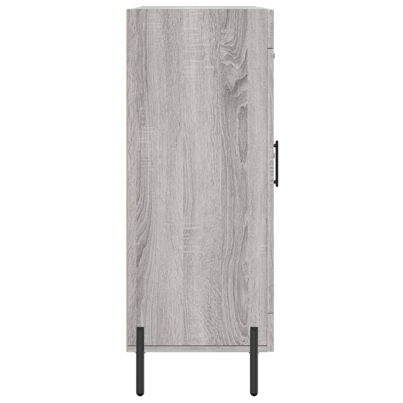 vidaXL szürke sonoma színű szerelt fa tálalószekrény 69,5 x 34 x 90 cm