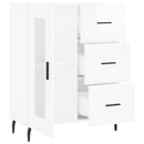 vidaXL magasfényű fehér szerelt fa tálalószekrény 69,5 x 34 x 90 cm