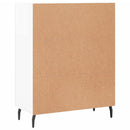 vidaXL magasfényű fehér szerelt fa tálalószekrény 69,5 x 34 x 90 cm