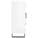 vidaXL magasfényű fehér szerelt fa tálalószekrény 69,5 x 34 x 90 cm