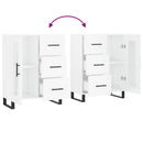 vidaXL magasfényű fehér szerelt fa tálalószekrény 69,5 x 34 x 90 cm