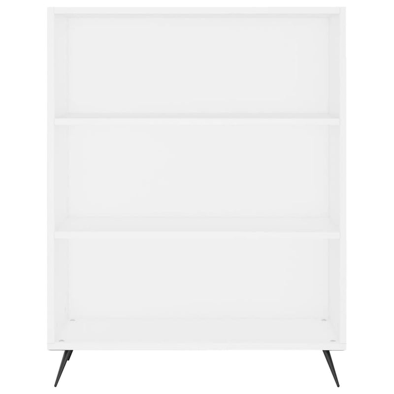 vidaXL fehér szerelt fa könyvespolc 69,5 x 32,5 x 90 cm