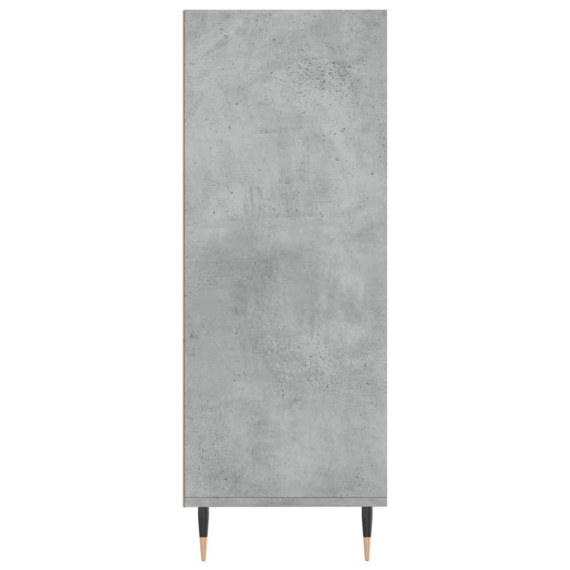 vidaXL betonszürke szerelt fa könyvespolc 69,5 x 32,5 x 90 cm