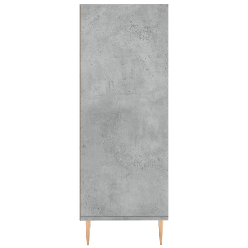 vidaXL betonszürke szerelt fa könyvespolc 69,5 x 32,5 x 90 cm