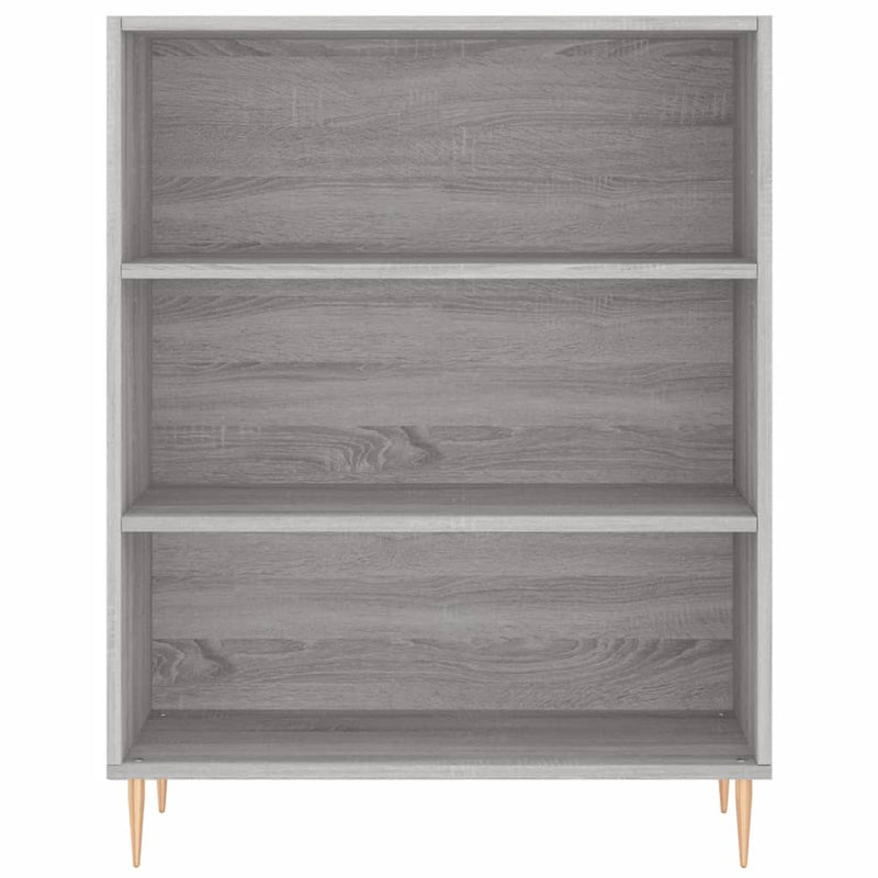 vidaXL szürke sonoma színű szerelt fa könyvespolc 69,5 x 32,5 x 90 cm