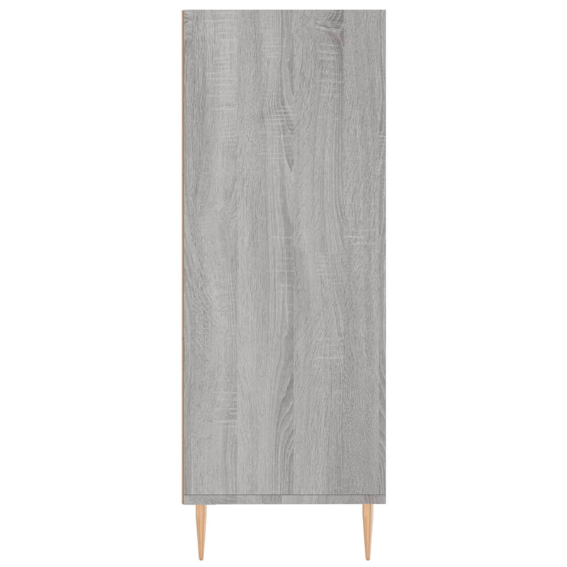 vidaXL szürke sonoma színű szerelt fa könyvespolc 69,5 x 32,5 x 90 cm