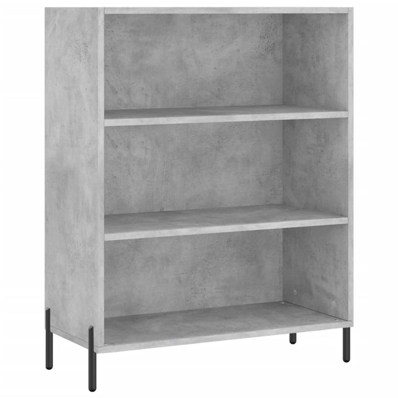 vidaXL betonszürke szerelt fa polcos szekrény 69,5 x 32,5 x 90 cm
