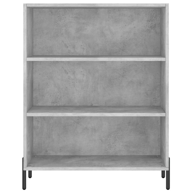 vidaXL betonszürke szerelt fa polcos szekrény 69,5 x 32,5 x 90 cm