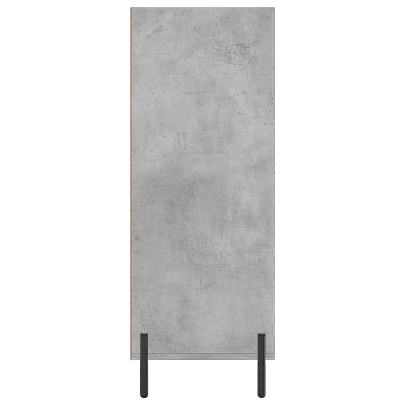 vidaXL betonszürke szerelt fa polcos szekrény 69,5 x 32,5 x 90 cm