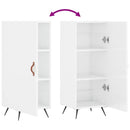 vidaXL magasfényű fehér szerelt fa tálalószekrény 34,5 x 34 x 90 cm