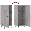 vidaXL betonszürke szerelt fa tálalószekrény 34,5 x 34 x 90 cm