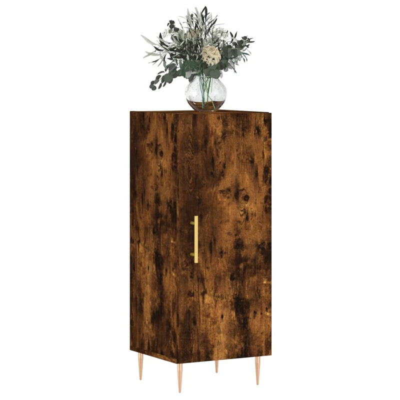 vidaXL füstös tölgy színű szerelt fa tálalószekrény 34,5 x 34 x 90 cm