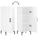 vidaXL magasfényű fehér szerelt fa tálalószekrény 34,5 x 34 x 90 cm