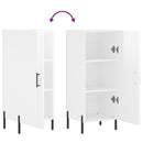 vidaXL magasfényű fehér szerelt fa tálalószekrény 34,5 x 34 x 90 cm