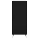 vidaXL fekete szerelt fa tálalóasztal 34,5 x 34 x 90 cm