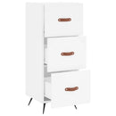 vidaXL fehér szerelt fa tálalóasztal 34,5 x 34 x 90 cm