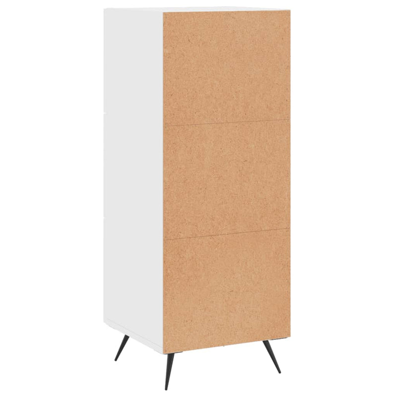 vidaXL magasfényű fehér szerelt fa tálalószekrény 34,5 x 34 x 90 cm