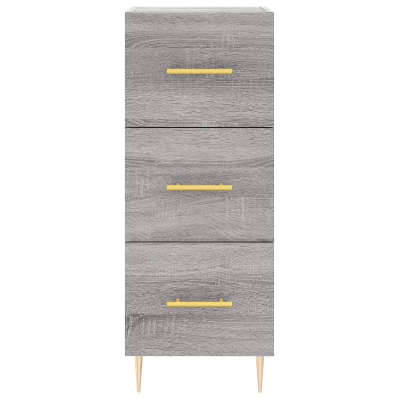 vidaXL szürke sonoma színű szerelt fa tálalószekrény 34,5 x 34 x 90 cm