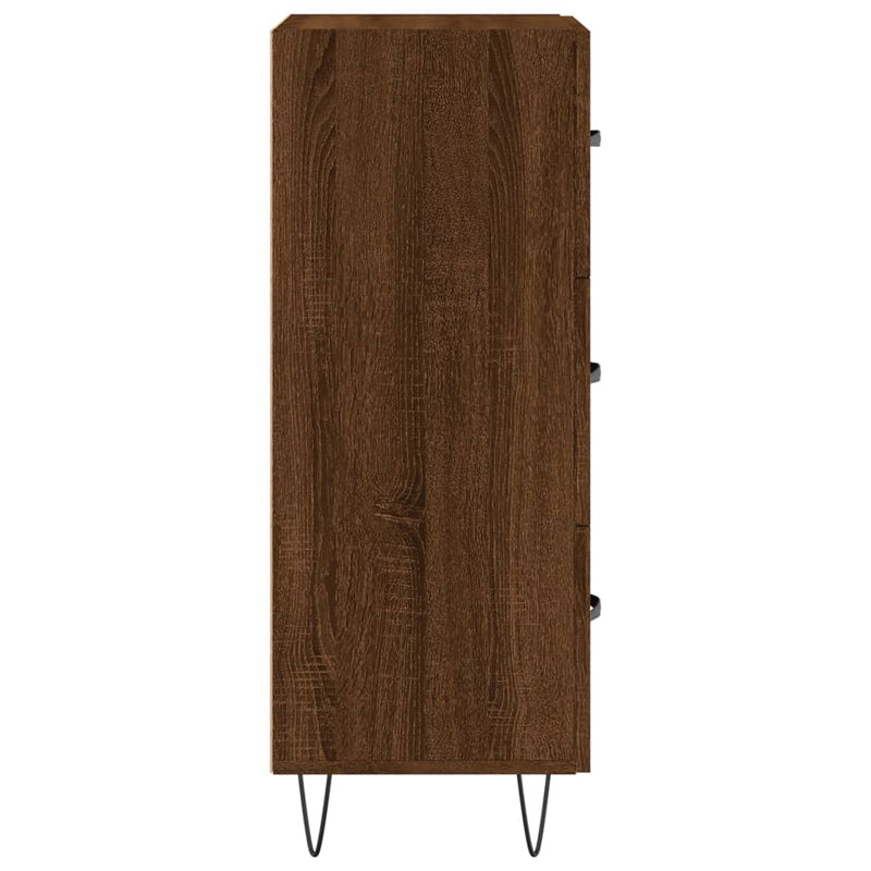 vidaXL barna tölgy színű szerelt fa tálalószekrény 34,5 x 34 x 90 cm