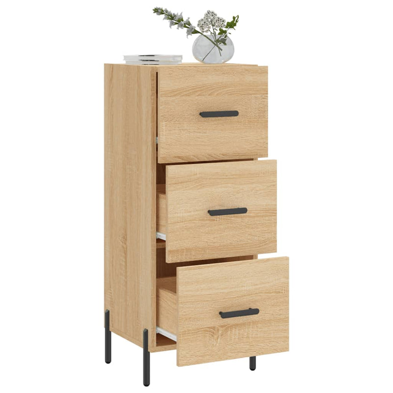 vidaXL sonoma tölgy színű szerelt fa tálalóasztal 34,5 x 34 x 90 cm