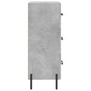 vidaXL betonszürke szerelt fa tálalószekrény 34,5 x 34 x 90 cm