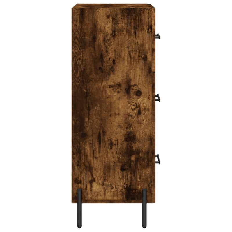 vidaXL füstös tölgy színű szerelt fa tálalószekrény 34,5 x 34 x 90 cm