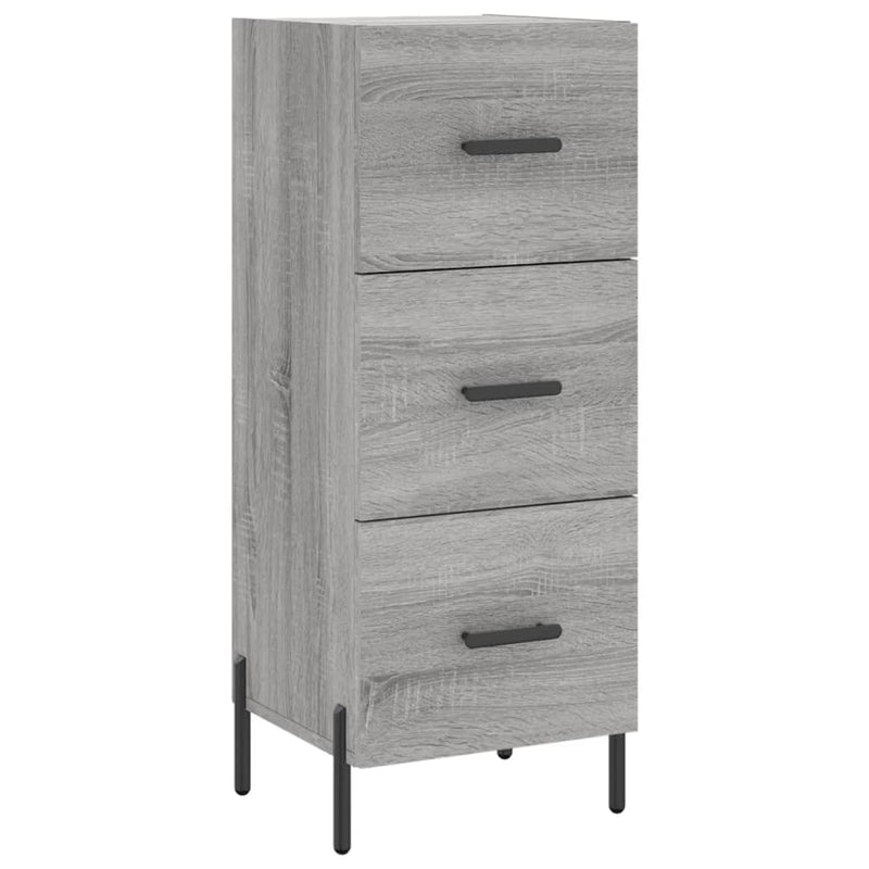 vidaXL szürke sonoma színű szerelt fa tálalószekrény 34,5 x 34 x 90 cm