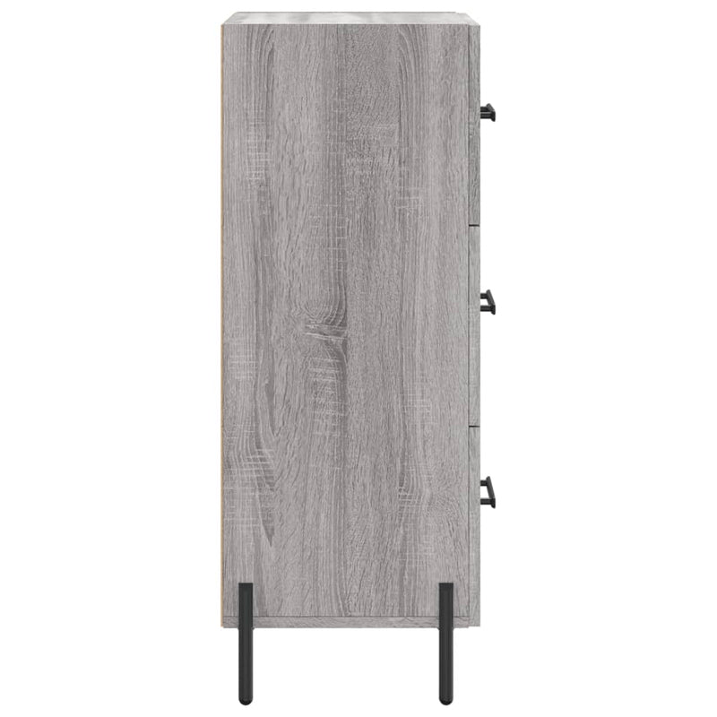 vidaXL szürke sonoma színű szerelt fa tálalószekrény 34,5 x 34 x 90 cm