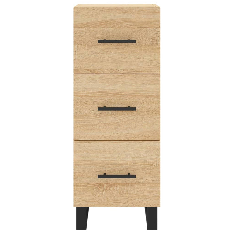 vidaXL sonoma tölgy színű szerelt fa tálalóasztal 34,5 x 34 x 90 cm