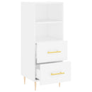 vidaXL fehér szerelt fa tálalóasztal 34,5 x 34 x 90 cm