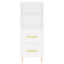 vidaXL fehér szerelt fa tálalóasztal 34,5 x 34 x 90 cm