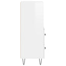 vidaXL magasfényű fehér szerelt fa tálalószekrény 34,5 x 34 x 90 cm