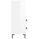 vidaXL magasfényű fehér szerelt fa tálalószekrény 34,5 x 34 x 90 cm