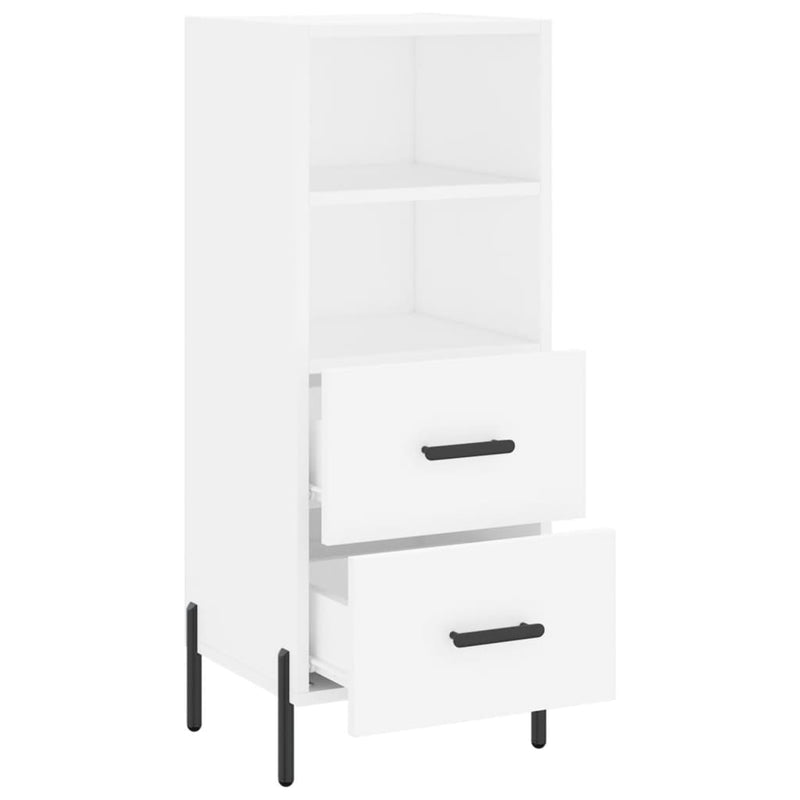 vidaXL fehér szerelt fa tálalóasztal 34,5 x 34 x 90 cm