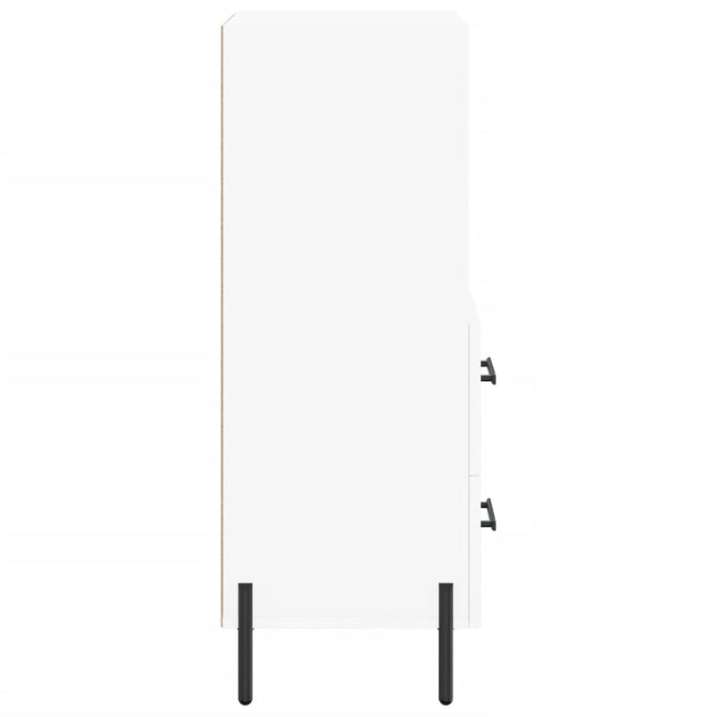 vidaXL fehér szerelt fa tálalóasztal 34,5 x 34 x 90 cm