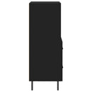 vidaXL fekete szerelt fa tálalóasztal 34,5 x 34 x 90 cm