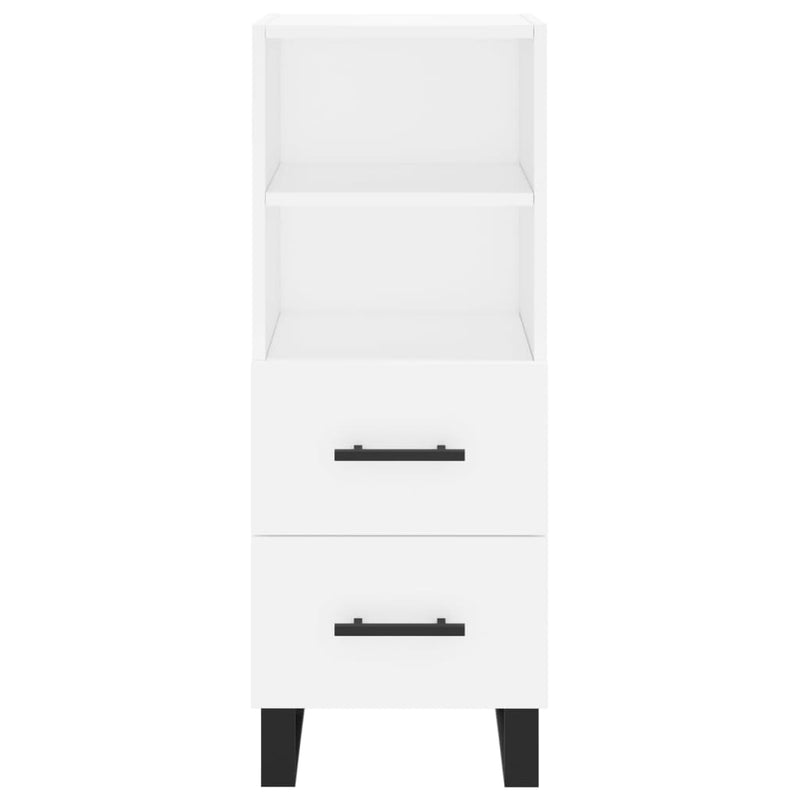 vidaXL fehér szerelt fa tálalóasztal 34,5 x 34 x 90 cm