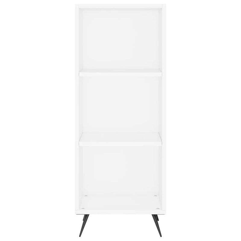 vidaXL fehér szerelt fa polcos szekrény 34,5 x 32,5 x 90 cm