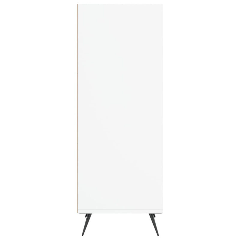 vidaXL fehér szerelt fa polcos szekrény 34,5 x 32,5 x 90 cm