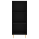 vidaXL fekete szerelt fa tálalószekrény 34,5 x 32,5 x 90 cm