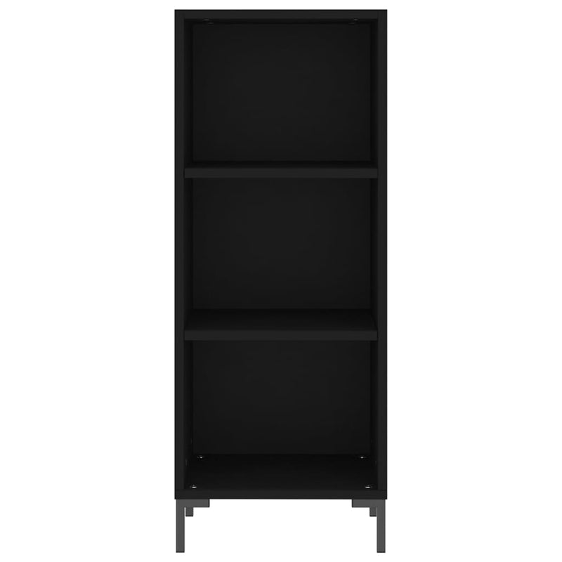 vidaXL fekete szerelt fa tálalószekrény 34,5 x 32,5 x 90 cm