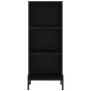 vidaXL fekete szerelt fa tálalószekrény 34,5 x 32,5 x 90 cm